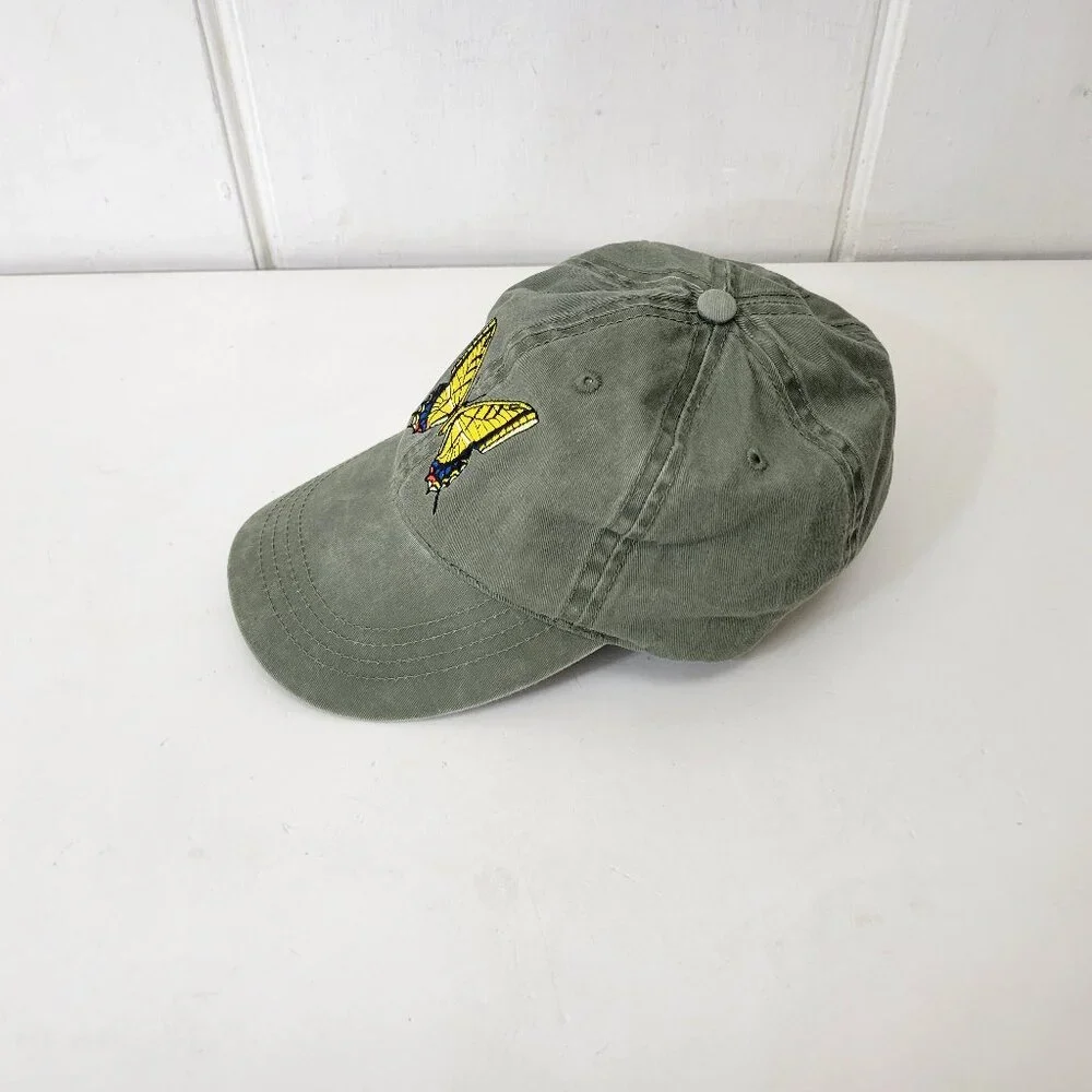 ECO Embroidered Baseball Cap Butterfly New without Tag - Picture 2 of 4